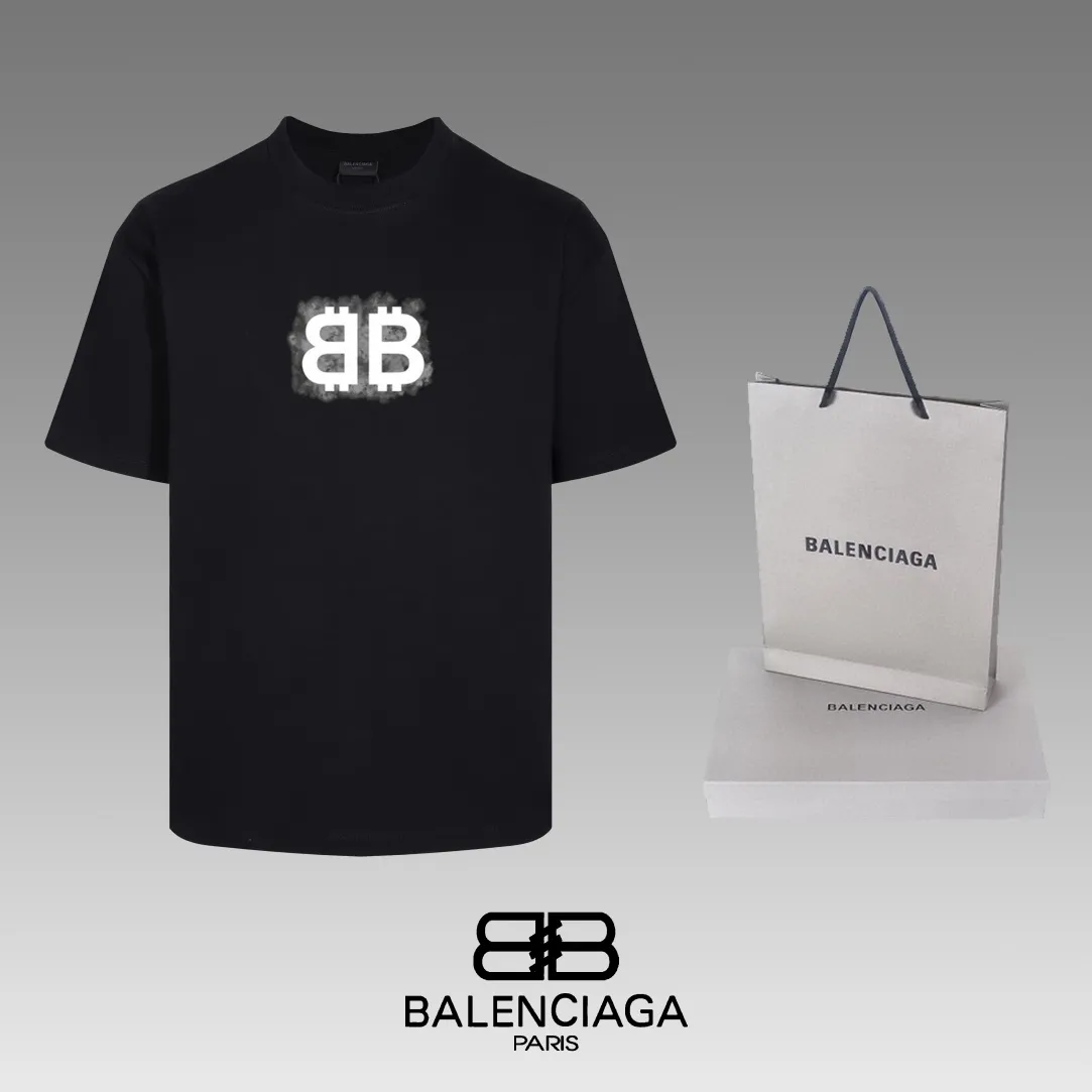 #「 Quality」 《BALENCIAGA 》24SS Classic T Quality - 2 - os 220 -26 280g - 320g - Quality ：Black White Size: XS-S-M-L
